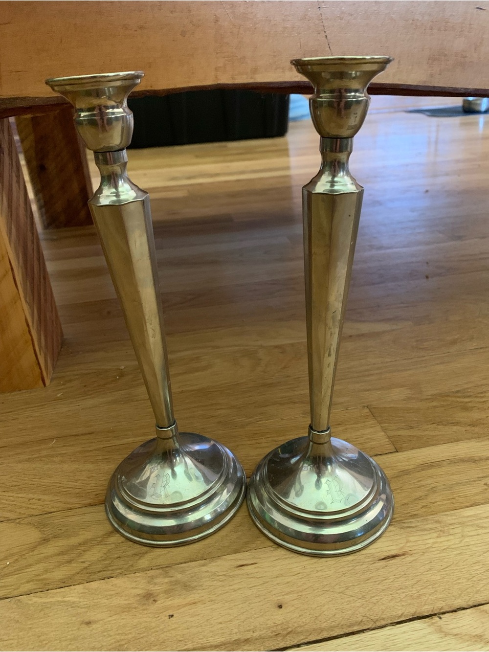 Silver Plated Nickel Silver Candlsticks